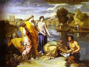 Nicolas Poussin - Pharaoh-s Daughter Finds Baby Moses