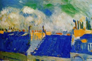 Pablo Picasso - Los techos azules