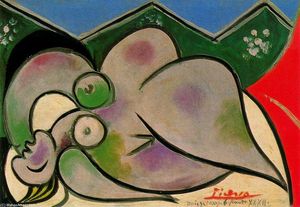 Pablo Picasso - Mujer desnuda acostada 1
