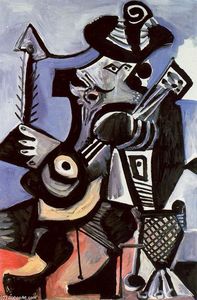 Pablo Picasso - Musician with guitar