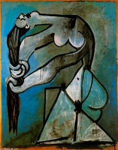 Pablo Picasso - Nude woman twisting her hair