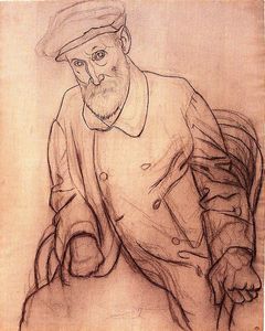 Pablo Picasso - Portrait of Pierre Auguste Renoir