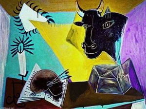 Pablo Picasso - Still life with bull head