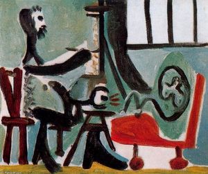 Pablo Picasso - The painter and his model 14
