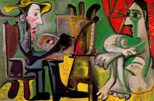 Pablo Picasso - The painter and his model 5