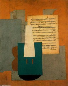 Pablo Picasso - Violín y partitura