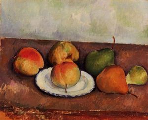 Paul Cezanne - Still Life Plate and Fruit