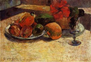 Paul Gauguin - Still Life with Mangoes and Hisbiscus
