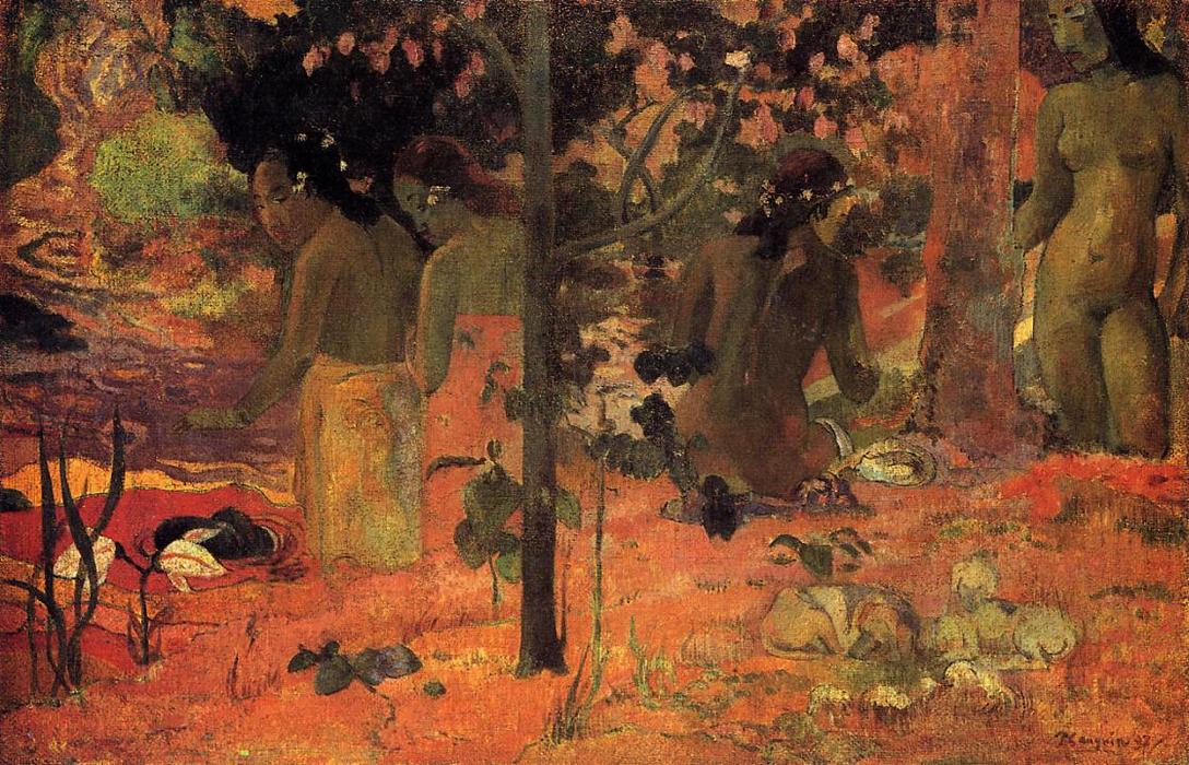  Oil Painting Replica The Bathers, 1897 by Paul Gauguin (1848-1903, France) | ArtsDot.com