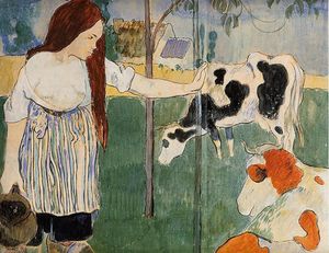 Paul Gauguin - The milkmaid