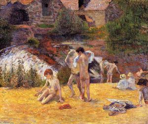 Paul Gauguin - The Moulin du Bois d-Amour Bathing Place