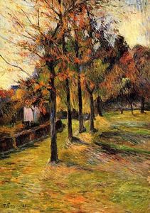 Paul Gauguin - Tree Lined Road, Rouen