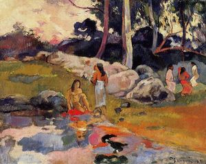 Paul Gauguin - Woman on the Banks of the River