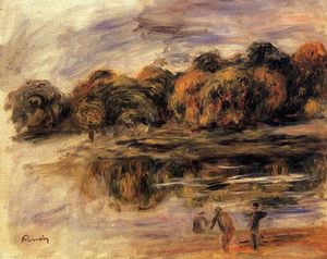 Pierre-Auguste Renoir - Fishermen by a Lake