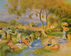 Pierre-Auguste Renoir - Laundresses at Cagnes
