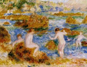 Pierre-Auguste Renoir - Nude Boys on the Rocks at Guernsey