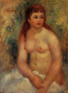 Pierre-Auguste Renoir - Seated Young Woman, Nude