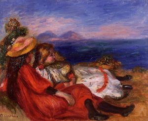 Pierre-Auguste Renoir - Two Little Girls on the Beach