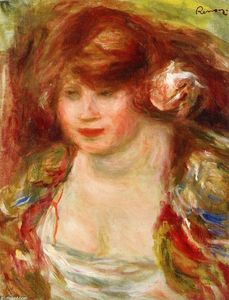 Pierre-Auguste Renoir - Woman Wearing a Rose Andree
