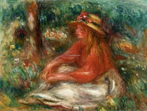 Pierre-Auguste Renoir - Young Girl Seated on the Grass