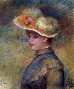 Pierre-Auguste Renoir - Young Woman Wearing a Hat
