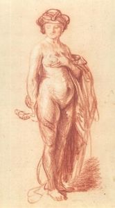 Rembrandt Van Rijn - A Nude Woman with a Snake