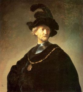 Rembrandt Van Rijn - Older Man with a Black Beret