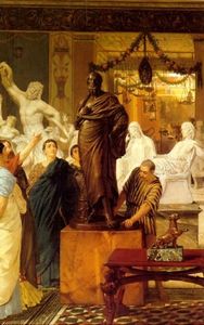 Lawrence Alma-Tadema - A Sculpture Gallery in Rome at the Time of Agrippa