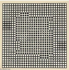 Victor Vasarely - Abstract Composition 11