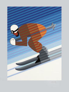 Victor Vasarely - Skier