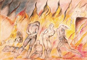William Blake - The thieves and snakes