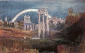 William Turner - Rome, The Forum with a Rainbow