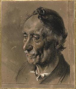 Adolph Menzel - Head of an Old Man
