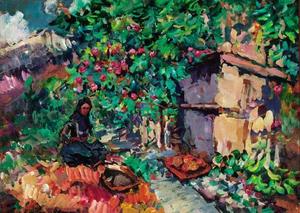 Konstantin Alekseyevich Korovin - Summer - Apple Harvest