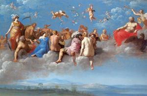 Cornelis Van Poelenburgh - The Feast of the Gods