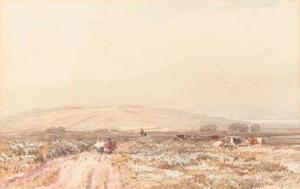 David Cox - Travellers On A Moorland Track