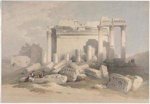 David Roberts - Ruins Of The Eastern Portico Of The Temple Of Baalbec