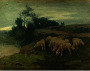 Eanger Irving Couse - Grazing Sheep