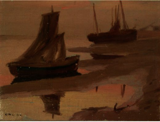  Oil Painting Replica Sails At Dusk by Eanger Irving Couse (1866-1936, United States) | ArtsDot.com