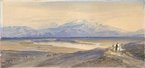 Edward Lear - Mount Olympus From Larissa, Thessaly, Greece