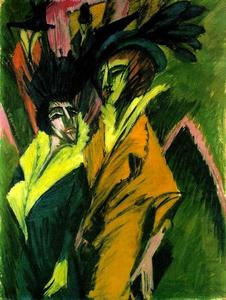 Ernst Ludwig Kirchner - Two Women in the Street