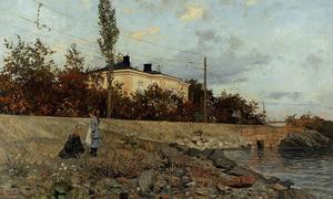 Frits Thaulow - Evening at the Bay of Frogner