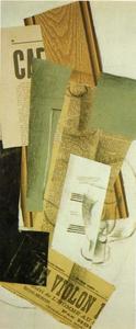 Georges Braque - Bottle And Glass (Le Violan)