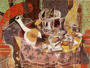 Georges Braque - Still Life with Music Scroll