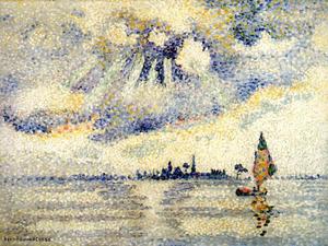 Henri Edmond Cross - Sunset on the Lagoon, Venice