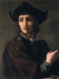 Jacopo Carucci (Pontormo) - Portrait of an Engraver of Semi-Precious Stones