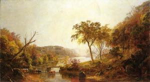 Jasper Francis Cropsey - Autumn on Ramapo River, New Jersey