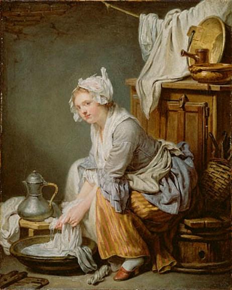  Paintings Reproductions The Laundress by Jean-Baptiste Greuze (1725-1805, France) | ArtsDot.com