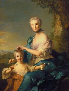 Jean-Marc Nattier - Madame Crozat de Thiers and Her Daughter