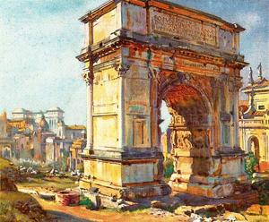 Jorge Apperley (George Owen Wynne Apperley) - The Arch of Titus, Rome